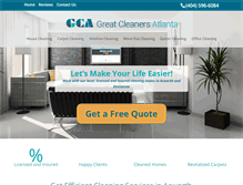 Tablet Screenshot of greatcleanersatlanta.com